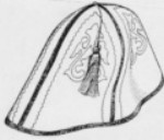 Kopfbedeckung: Der 'Hut' der Kasachen - aus Filz gefertigt.